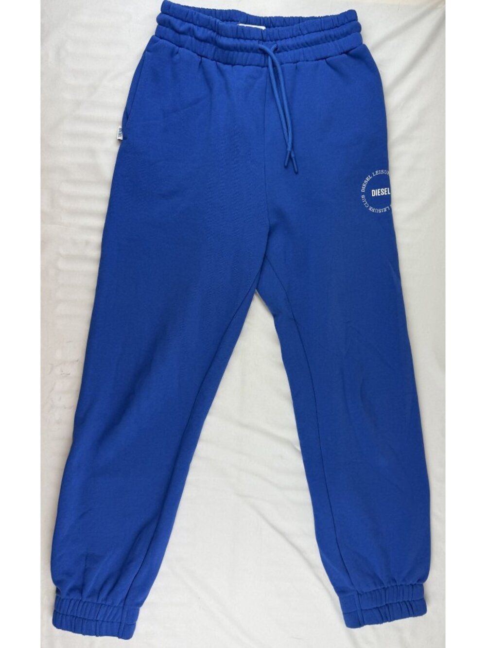 Diesel Mens Sweatpants leisure club Joggers Blue Size S Stretch Waist